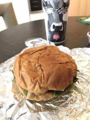 Build your own burger, photo is not the best but it was to go so it had been wrapped and traveled home before photographed