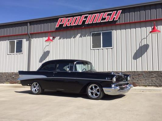 Nice 57 Chevy two door in today