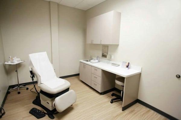 One of the patient rooms.