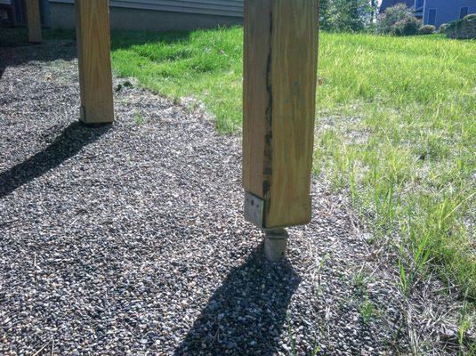 Never worry about rotted deck posts again