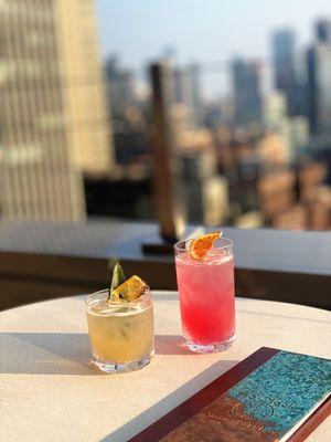 Drinks with views of the city