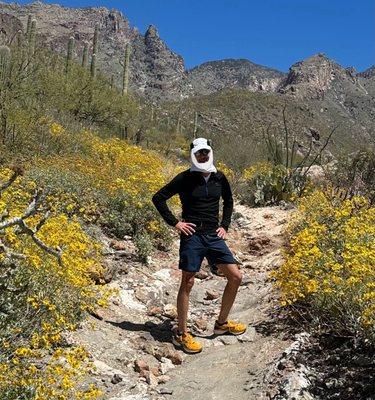 Running Finger Rock during spring blooms (4/2024)