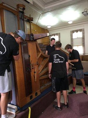 American Fork Tabernacle 8' Grand getting moved because the renovation to the building.