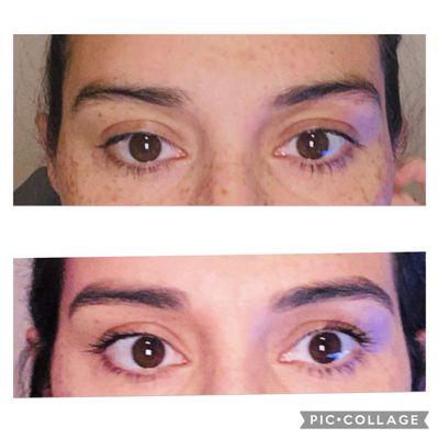 I visit with Fernandina and she can have my money! Quality service every time!! Service: tiny and wax eyebrows. My lashes are natural.