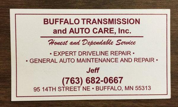 Buffalo Transmission And Auto Care