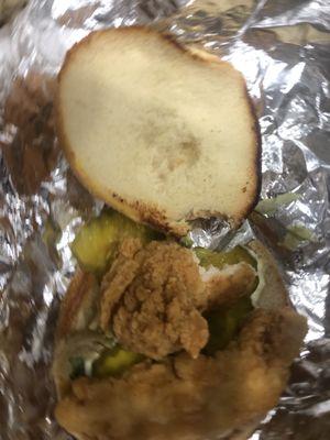 Chicken tender sandwich