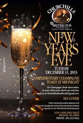 Join us as we usher in 2014 at the oldest British Pub in Atlanta...oh lordy, lordy Churchill's British Pub will 40 in 2014