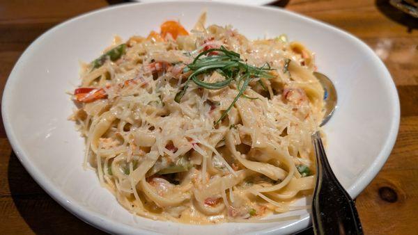 Lobster fettuccine Alfredo