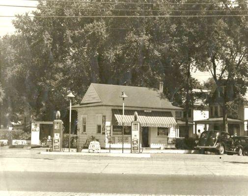 original gas station pre WWII.