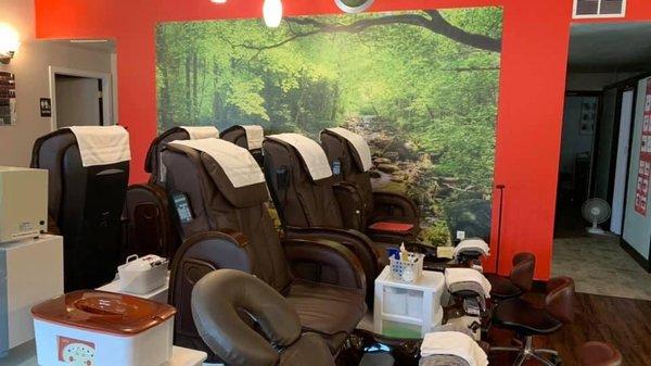 Pedicure area