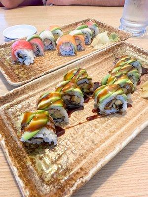 Rainbow roll & caterpillar roll