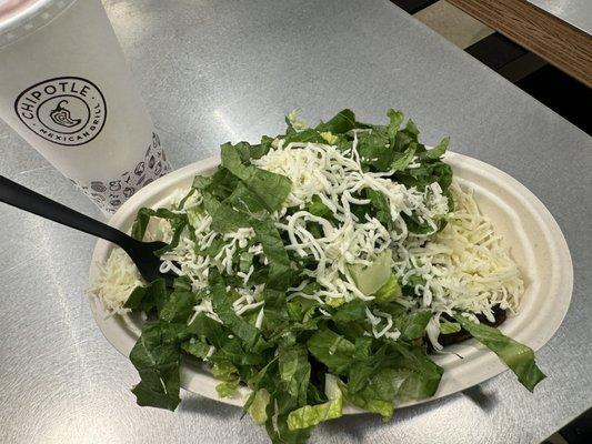 Carne Asada Burrito Bowl with Small Coca-Cola Fountain Beverage