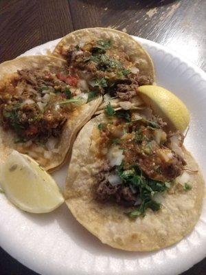 Shredded beef tacos  mmmm hmmm so tasty!