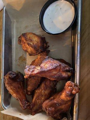 Dry flavorless smoked wings