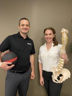 Dr. Jeremy Dorris, DC and Dr. Andrea Dorris, DC at DC Doctors. Chiropractic clinic at 10330 Friars Rd, Ste 111, San Diego, CA 92120