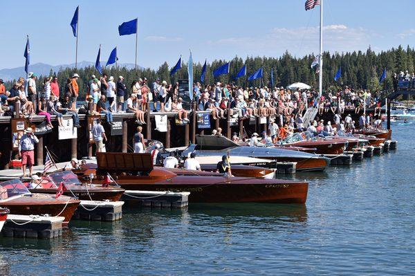 The annual Lake Tahoe Concours d'Elegance classic boat show at Obexer's every August.