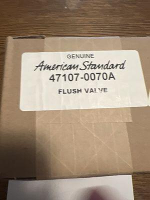 American std flush valve