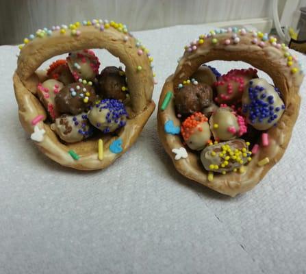 Edible Easter baskets for the dogs