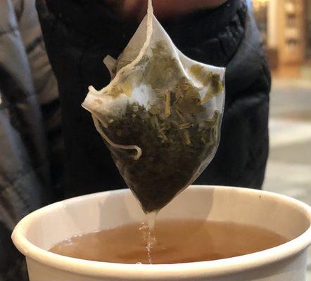 Two Leaves and a Bud tea company has "Eco Sachets" instead of traditional teabags. They brew better tea plus they are biodegradable.