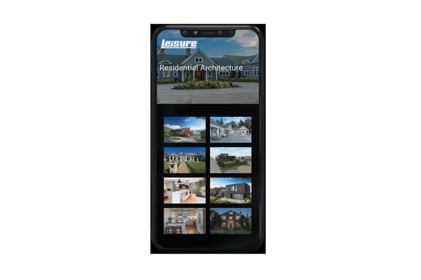 mobile friendly residential architecture website