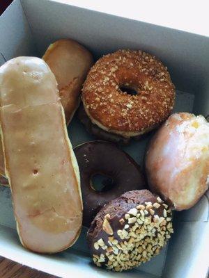 Half a dozen delicious donuts