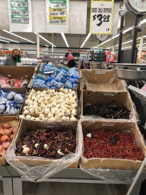 Great prices and loads of variety of chili peppers and ... all the vegetables