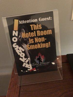 Non smoking rooms