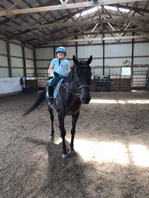 A girl and her horse