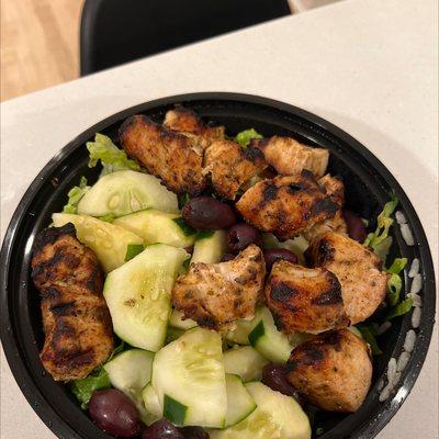 Chicken Souvlaki Bowl (2 Chicken Souvlakia)