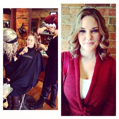 Jessica looked fabulous for her party today! Hair and makeup by Kyia & Natalia #WeLoveBeauty #TeamWork #BadHairDaySalon