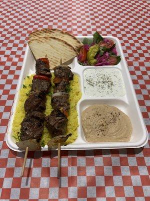 Beef Kebab Plate