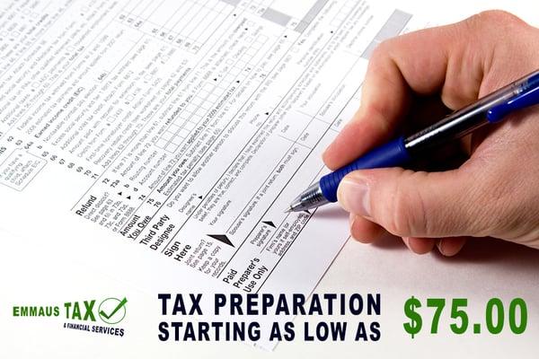 Tax preparation services for Austin, Texas by Emmaus Tax & Financial Services.