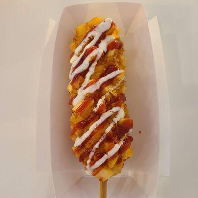 Potato corn dog