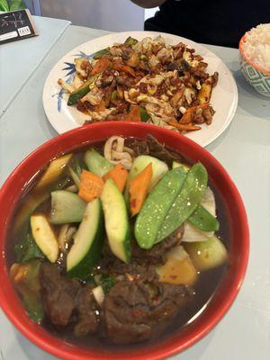 Beef Stew Noodle Soup and Twice Cooked Pork