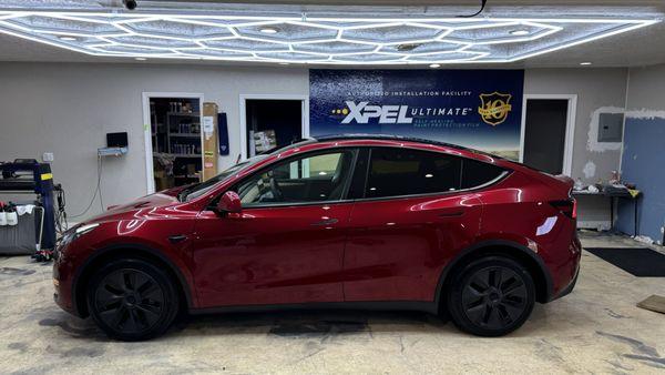 Paint Protection Film Ceramic Coating and Window Tinting in Orlando for TESLA