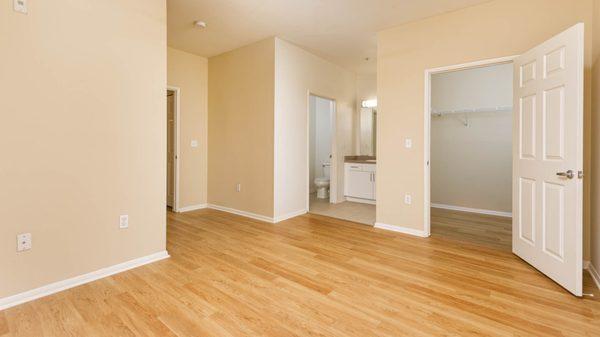 Hard surface floors throughout select apartments