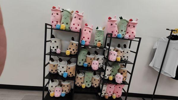 Check out all the boba stuffies