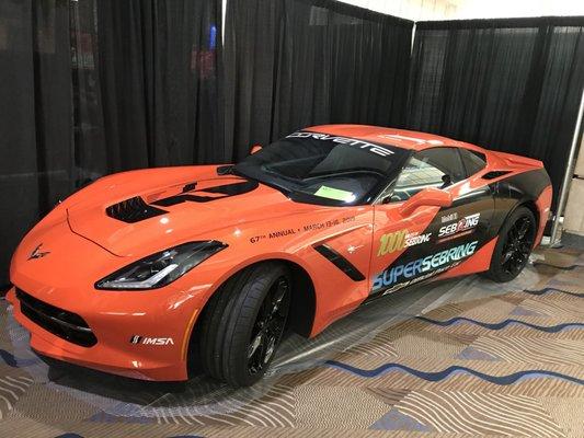 Sebring Corvette Pace Car at Tampa Bay auto show presented by Motor Trend Magazine, Downtown Tampa