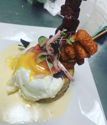 Delicious Mofongo with Pinchos and more! - Q Rico Bx Restaurant