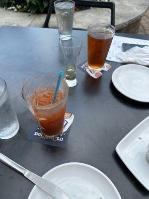 Bloody Mary, chaser, beer