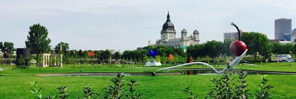 Sculpture Garden and St. Mary's Basilica