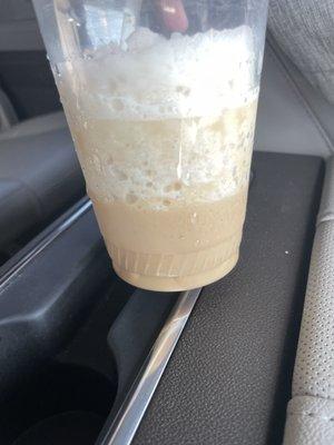 Watered down drink- bearded man frappe. Had no flavor.