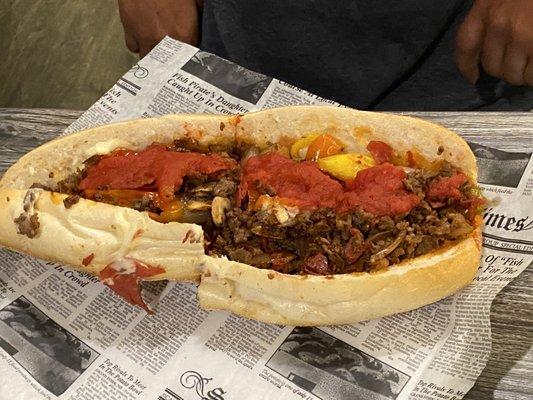 The 'special' cheesesteak, I believe that's the name?