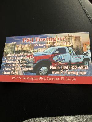 P & J Towing