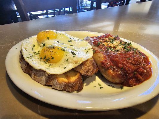 Green Peppers Sausages with eggs