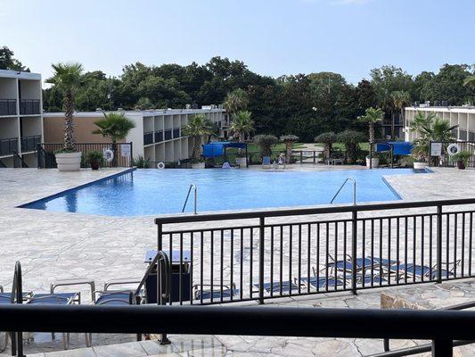 Patio view of the pool