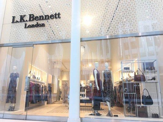 L.K. Bennett storefront inside the Oculus at the World Trade Center.