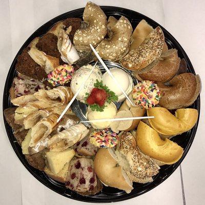 Bagel and dessert platter