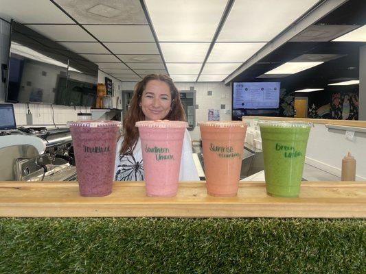 Great service , Amazing smoothies  Check it out for a quick cool down