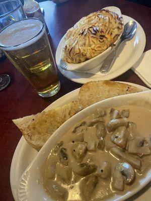 Shepherd pie and Irish mushrooms